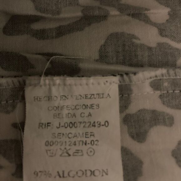 Beladama Cheetah Print Midi Dress Size 12 Black/White Color Made in Venezuela - Picture 10 of 10